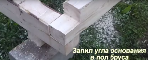 Баня из профилированного бруса под усадку